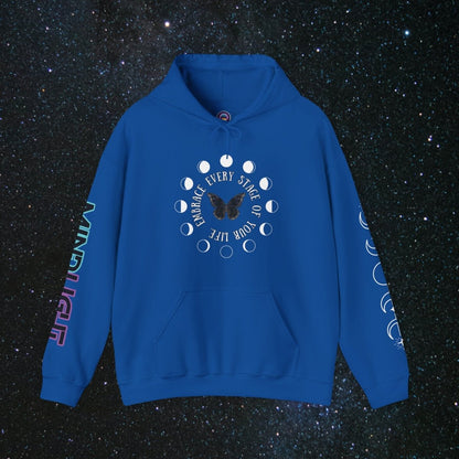 Chrysalis Women's Pullover Hoodie - MindLight Apparel - Chrysalis Women's Pullover Hoodie - Royal - S -