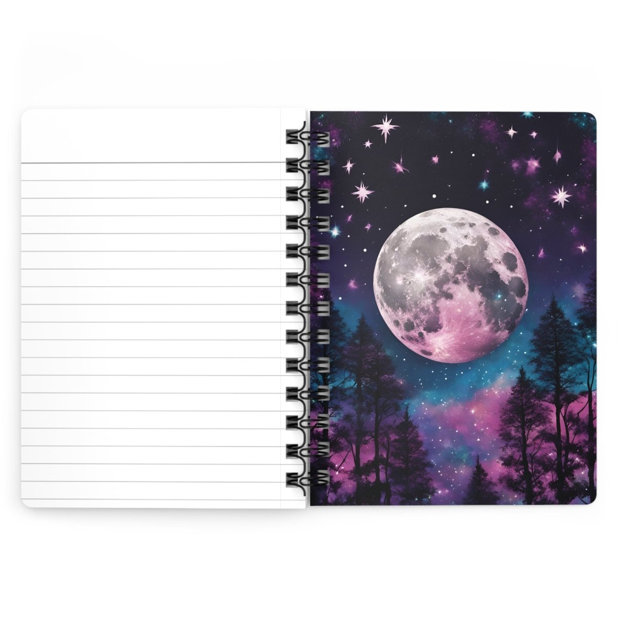 Cosmic Crow Spiral Notebook - MindLight Apparel - Cosmic Crow Spiral Notebook - One Size - 