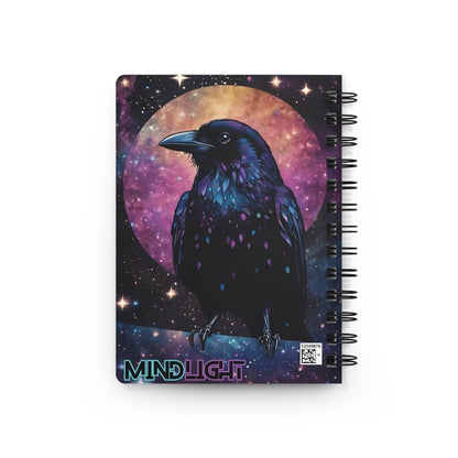 Cosmic Crow Spiral Notebook - MindLight Apparel - Cosmic Crow Spiral Notebook - One Size - 