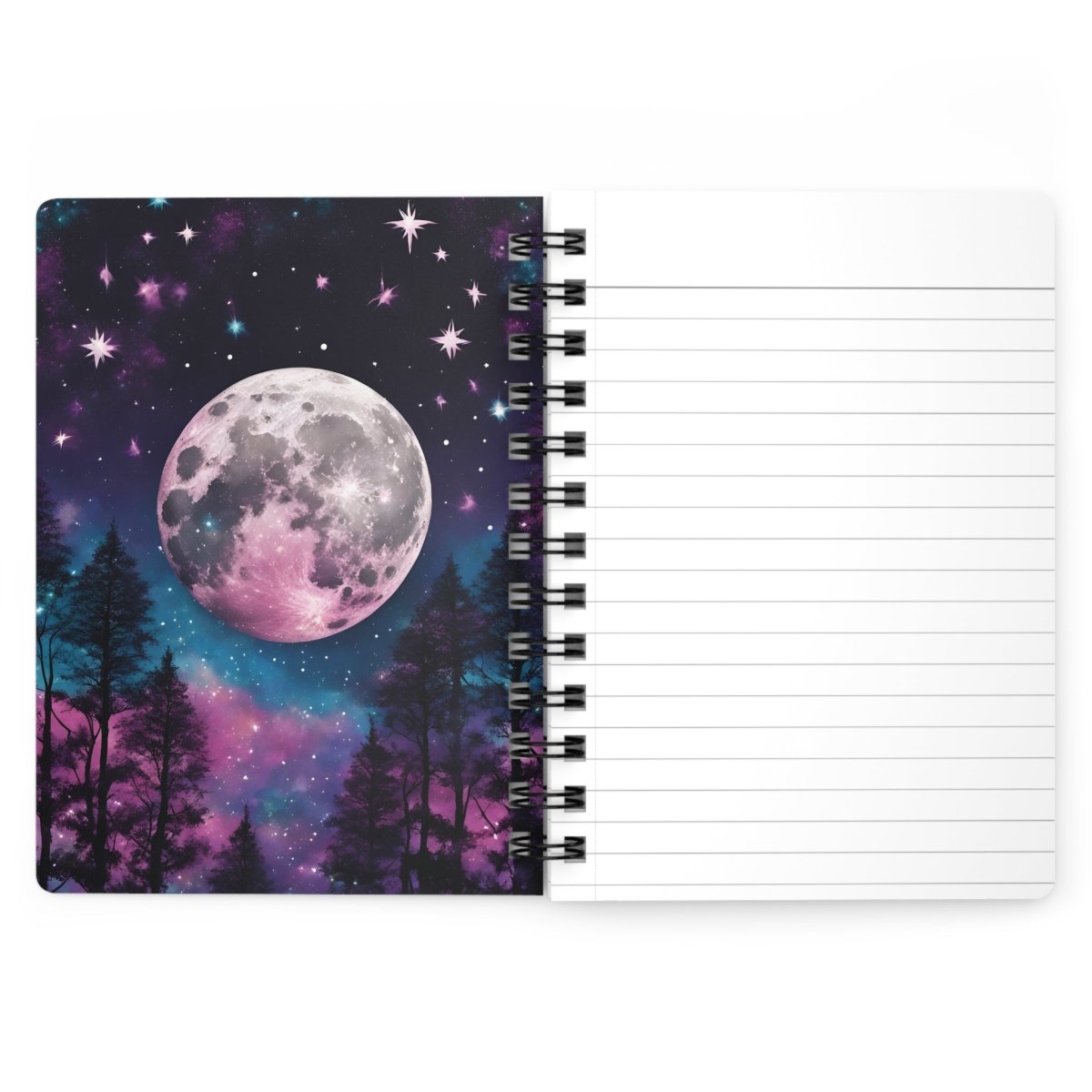 Cosmic Crow Spiral Notebook - MindLight Apparel - Cosmic Crow Spiral Notebook - One Size - 