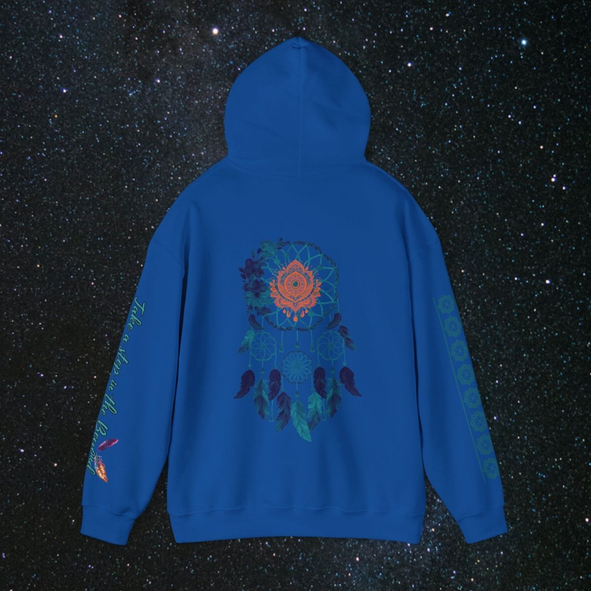 Cosmic Dream Walker - Women's Pullover Hoodie - MindLight Apparel - Cosmic Dream Walker - Women's Pullover Hoodie - Dark Chocolate - S - 