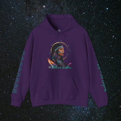 Cosmic Dream Walker - Women's Pullover Hoodie - MindLight Apparel - Cosmic Dream Walker - Women's Pullover Hoodie - Purple - S - 