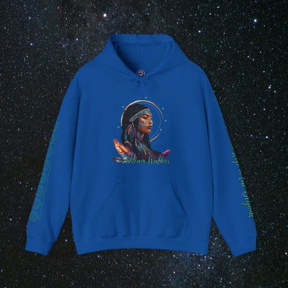 Cosmic Dream Walker - Women's Pullover Hoodie - MindLight Apparel - Cosmic Dream Walker - Women's Pullover Hoodie - Royal - S - 