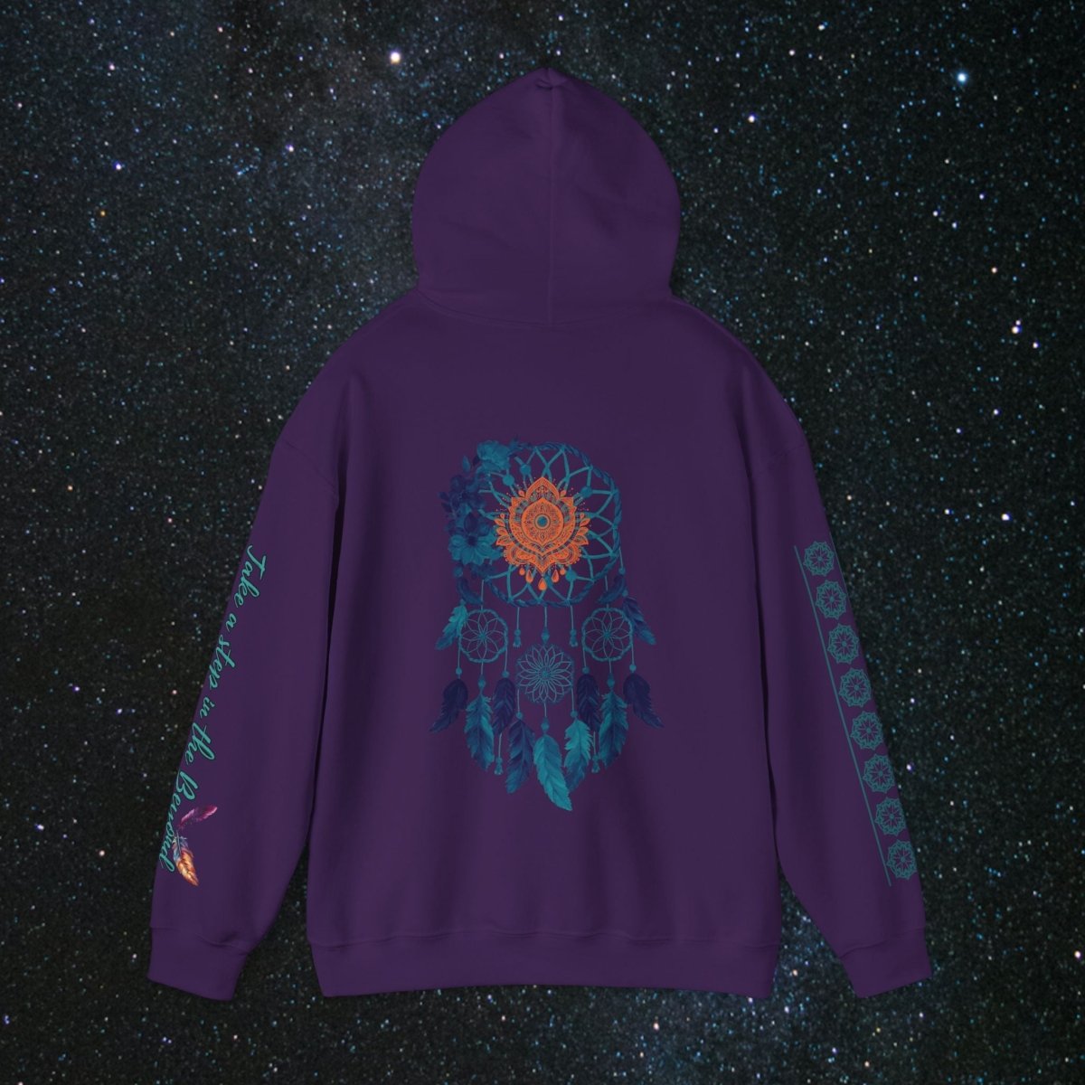 Cosmic Dream Walker - Women's Pullover Hoodie - MindLight Apparel - Cosmic Dream Walker - Women's Pullover Hoodie - Dark Chocolate - S - 
