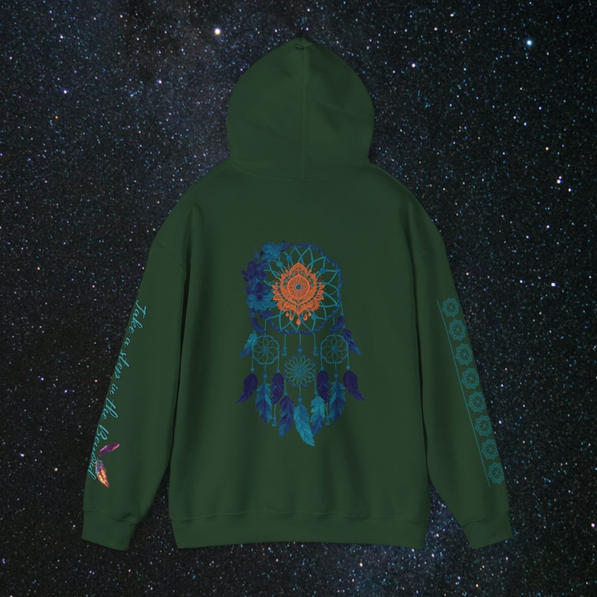 Cosmic Dream Walker - Women's Pullover Hoodie - MindLight Apparel - Cosmic Dream Walker - Women's Pullover Hoodie - Dark Chocolate - S - 