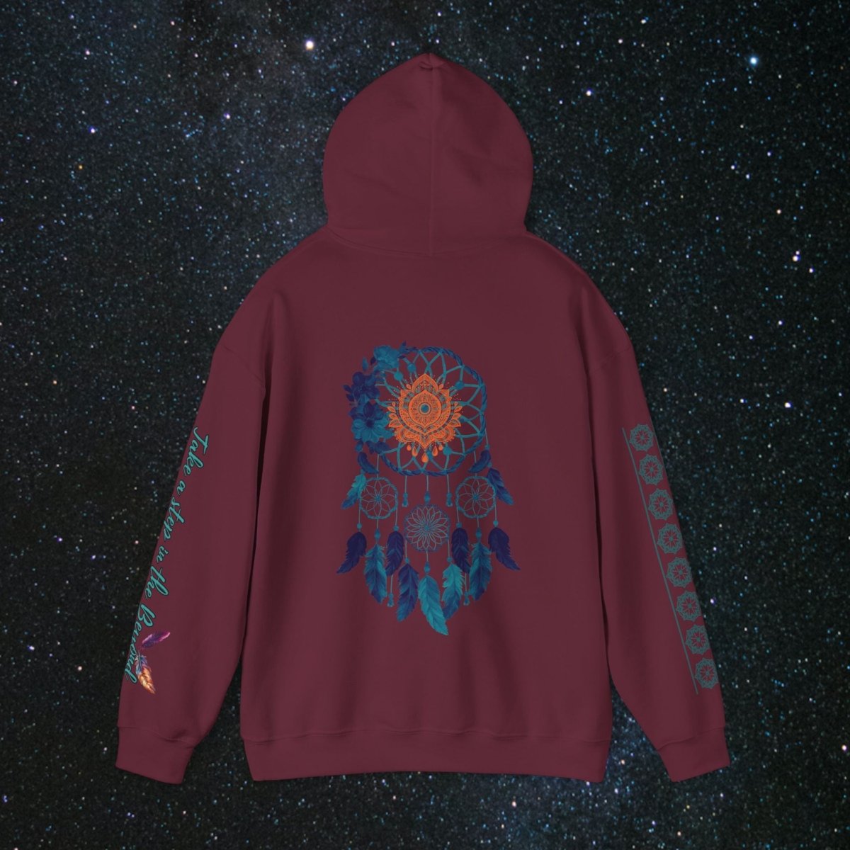 Cosmic Dream Walker - Women's Pullover Hoodie - MindLight Apparel - Cosmic Dream Walker - Women's Pullover Hoodie - Dark Chocolate - S - 