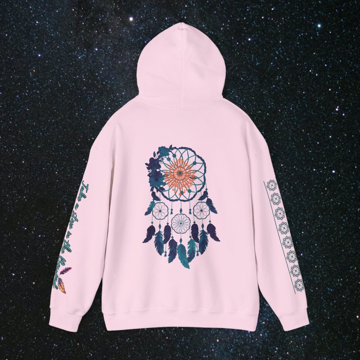 Cosmic Dream Walker - Women's Pullover Hoodie - MindLight Apparel - Cosmic Dream Walker - Women's Pullover Hoodie - Dark Chocolate - S - 