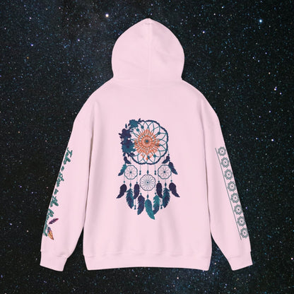 Cosmic Dream Walker - Women's Pullover Hoodie - MindLight Apparel - Cosmic Dream Walker - Women's Pullover Hoodie - Dark Chocolate - S - 