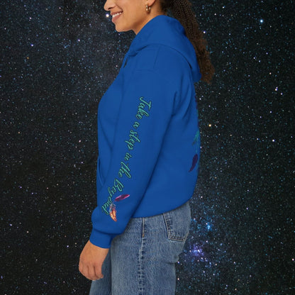 Cosmic Dream Walker - Women's Pullover Hoodie - MindLight Apparel - Cosmic Dream Walker - Women's Pullover Hoodie - Dark Chocolate - S - 
