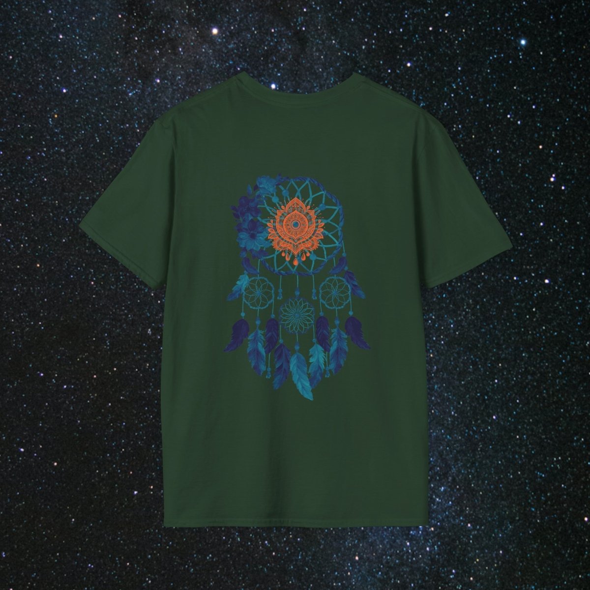 Cosmic Dream Walker - Women's Softstyle T - Shirt - MindLight Apparel - Cosmic Dream Walker - Women's Softstyle T - Shirt - Sky - S - 