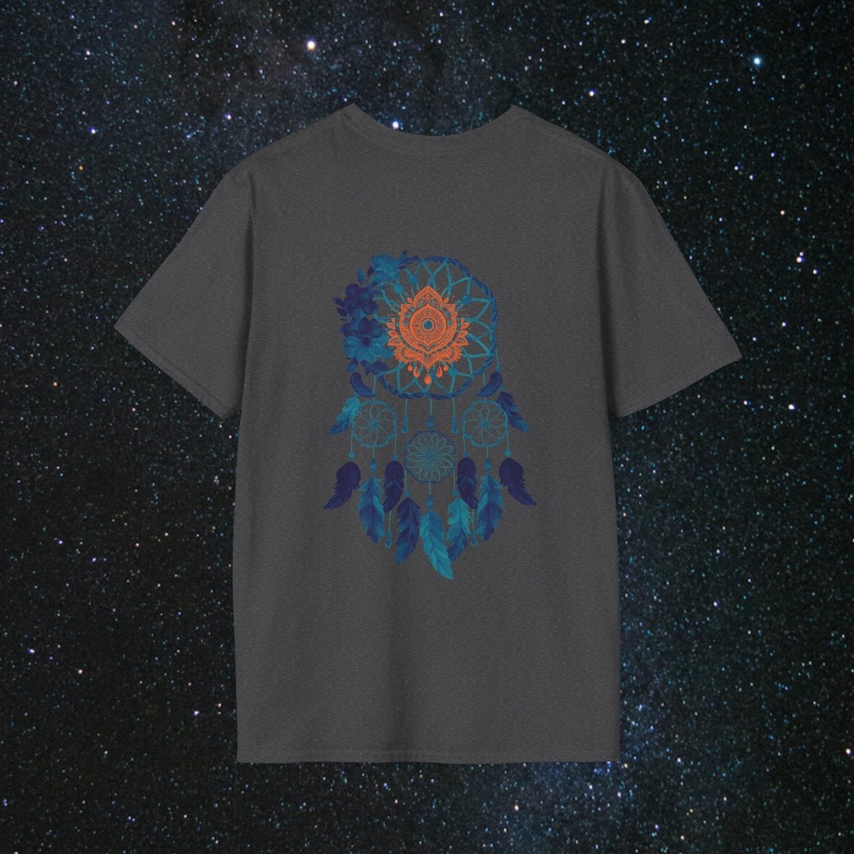 Cosmic Dream Walker - Women's Softstyle T - Shirt - MindLight Apparel - Cosmic Dream Walker - Women's Softstyle T - Shirt - Sky - S - 