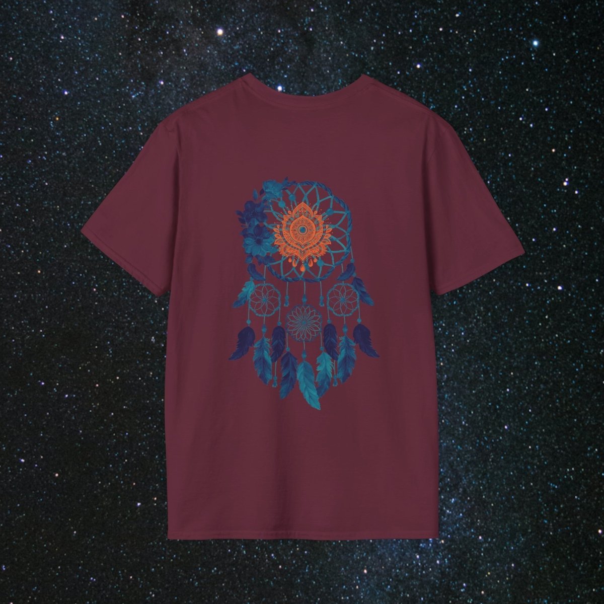 Cosmic Dream Walker - Women's Softstyle T - Shirt - MindLight Apparel - Cosmic Dream Walker - Women's Softstyle T - Shirt - Sky - S - 