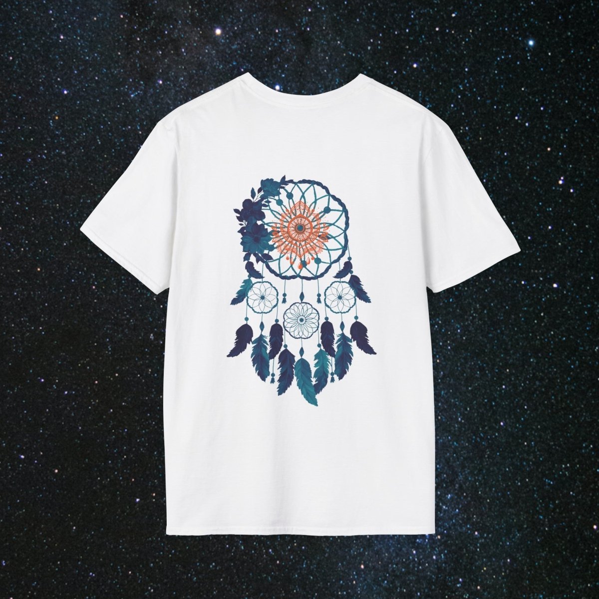 Cosmic Dream Walker - Women's Softstyle T - Shirt - MindLight Apparel - Cosmic Dream Walker - Women's Softstyle T - Shirt - Sky - S - 