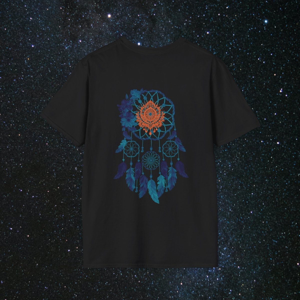Cosmic Dream Walker - Women's Softstyle T - Shirt - MindLight Apparel - Cosmic Dream Walker - Women's Softstyle T - Shirt - Sky - S - 