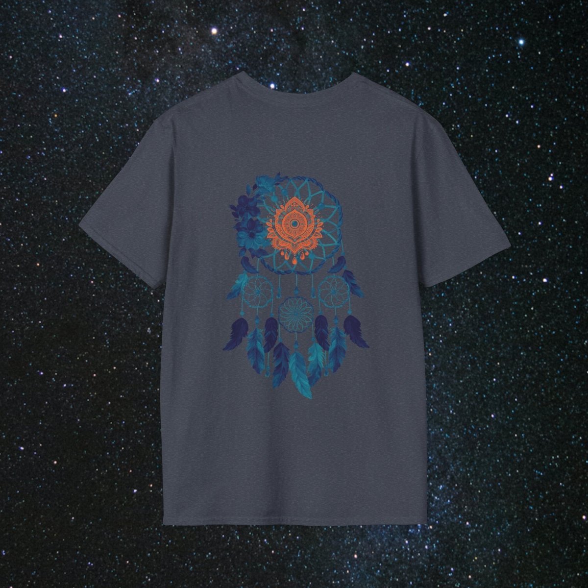 Cosmic Dream Walker - Women's Softstyle T - Shirt - MindLight Apparel - Cosmic Dream Walker - Women's Softstyle T - Shirt - Sky - S - 