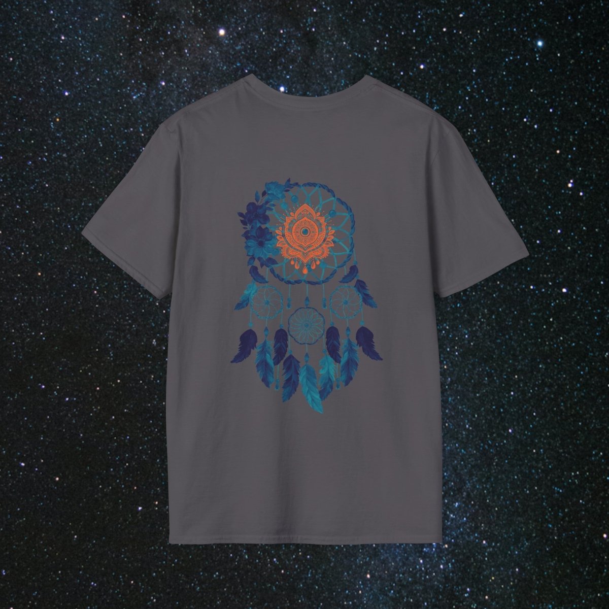 Cosmic Dream Walker - Women's Softstyle T - Shirt - MindLight Apparel - Cosmic Dream Walker - Women's Softstyle T - Shirt - Sky - S - 