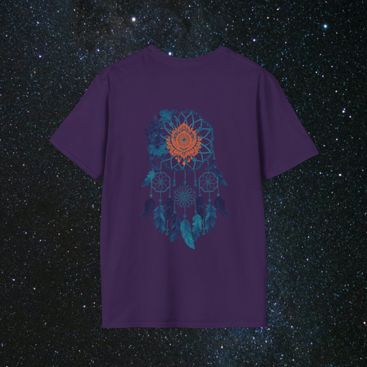 Cosmic Dream Walker - Women's Softstyle T - Shirt - MindLight Apparel - Cosmic Dream Walker - Women's Softstyle T - Shirt - Sky - S - 