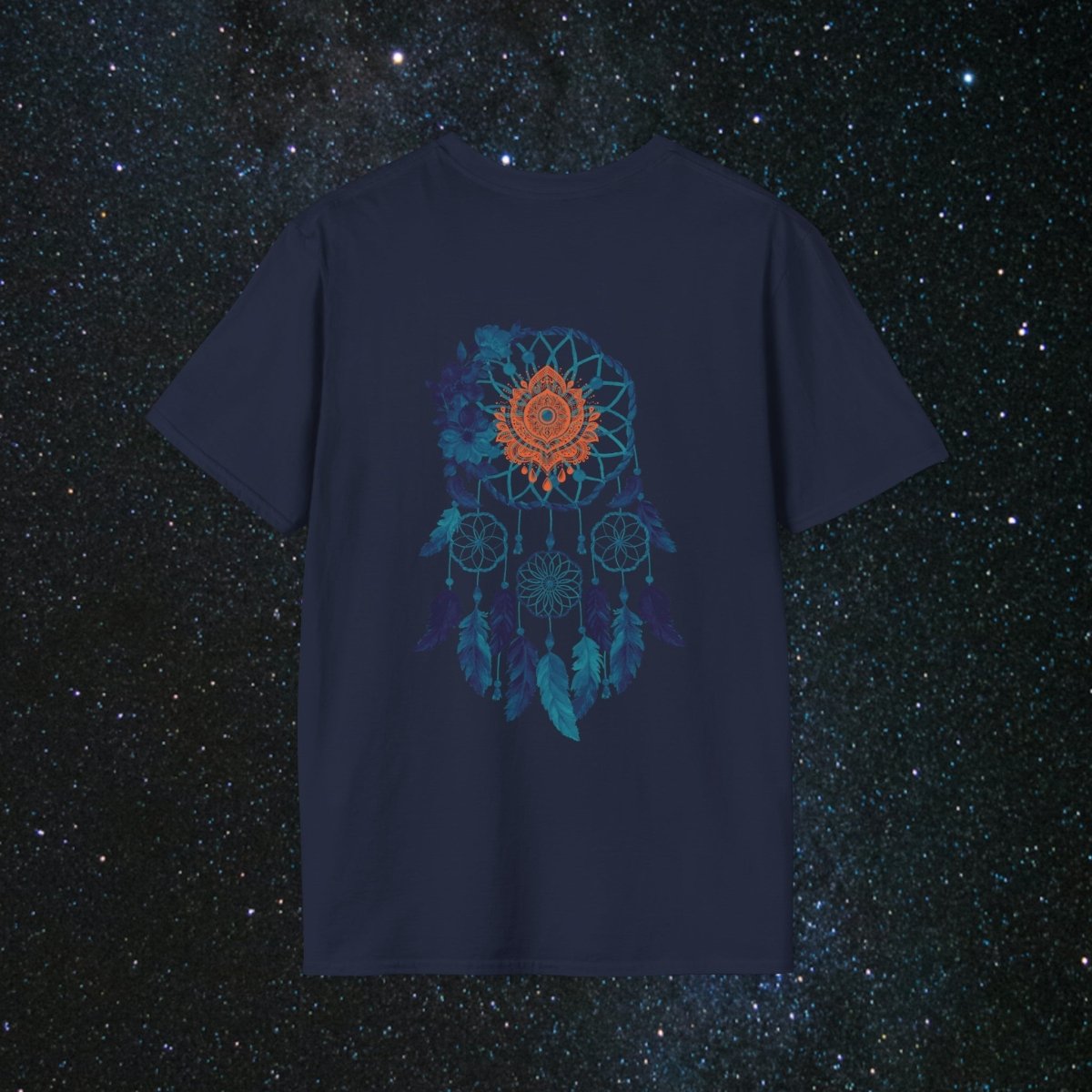 Cosmic Dream Walker - Women's Softstyle T - Shirt - MindLight Apparel - Cosmic Dream Walker - Women's Softstyle T - Shirt - Sky - S - 
