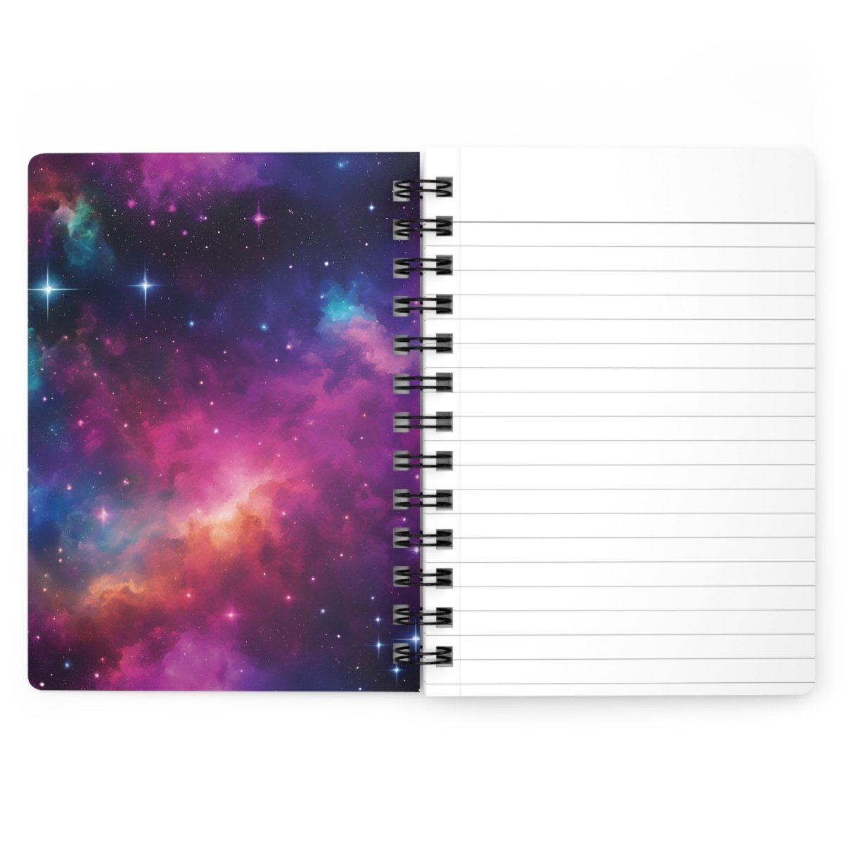 Cosmic Kitty Spiral Notebook - MindLight Apparel - Cosmic Kitty Spiral Notebook - One Size - 