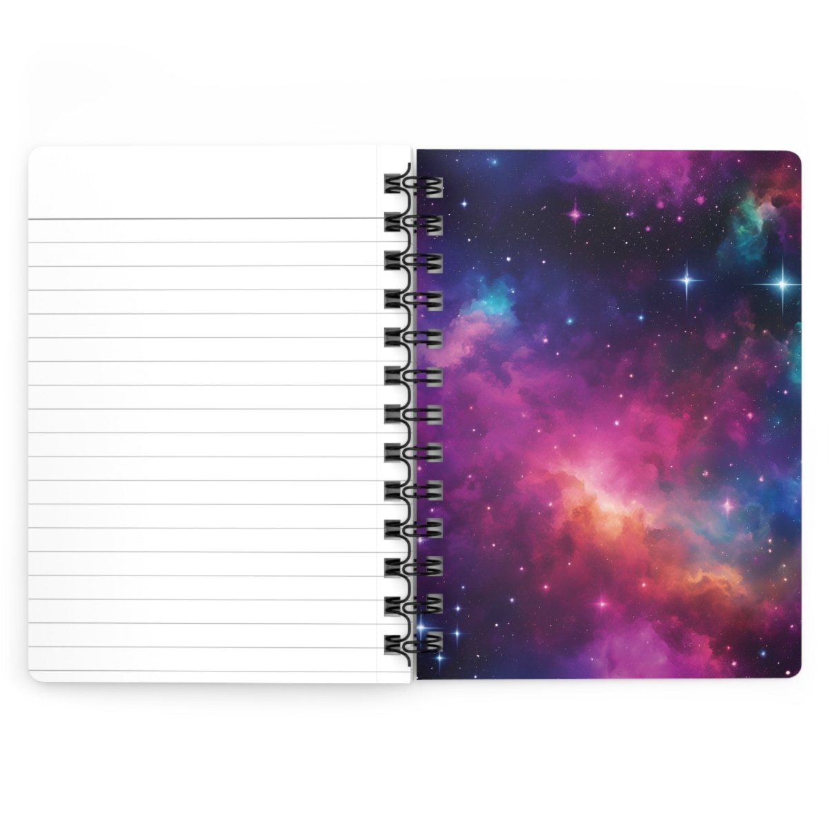 Cosmic Kitty Spiral Notebook - MindLight Apparel - Cosmic Kitty Spiral Notebook - One Size - 