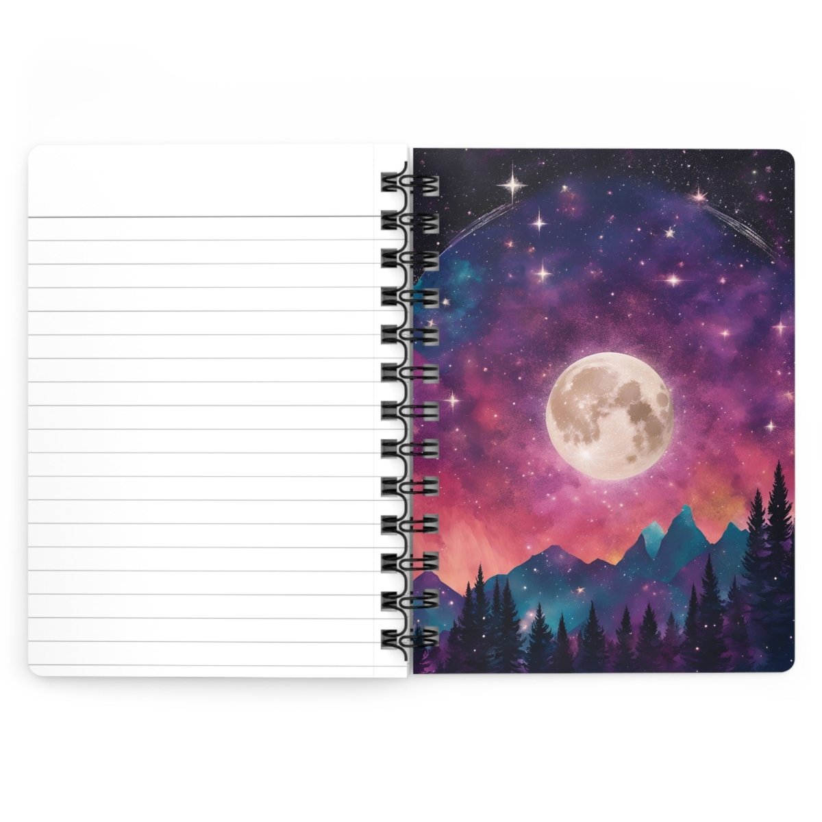 Cosmic Radiance Spiral Notebook - MindLight Apparel - Cosmic Radiance Spiral Notebook - One Size - 