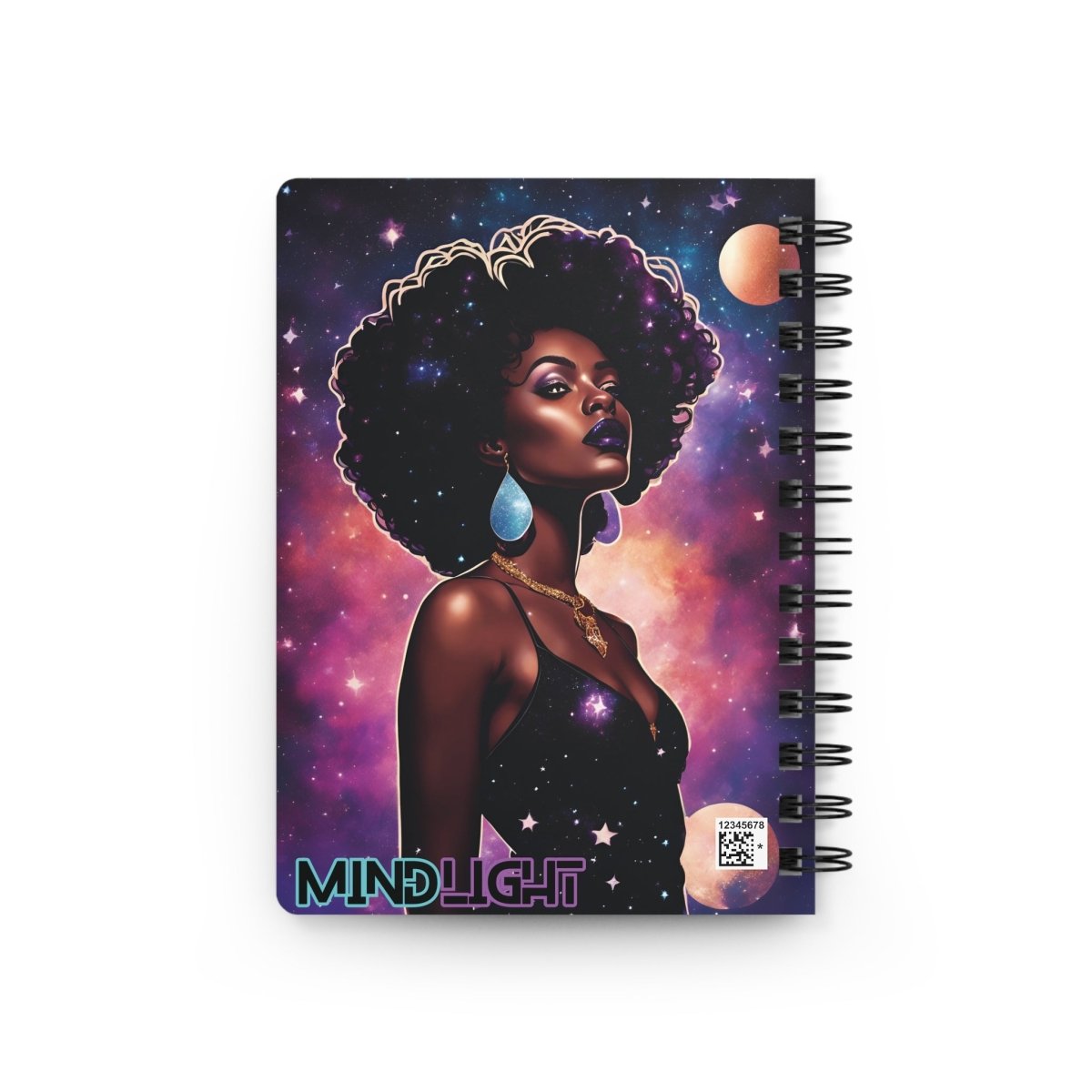 Cosmic Radiance Spiral Notebook - MindLight Apparel - Cosmic Radiance Spiral Notebook - One Size - 