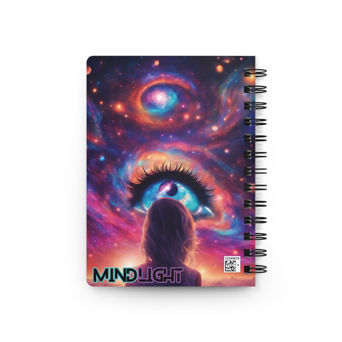 Divine Reflections - Watcher Spiral Notebook - MindLight Apparel - Divine Reflections - Watcher Spiral Notebook - One Size - 