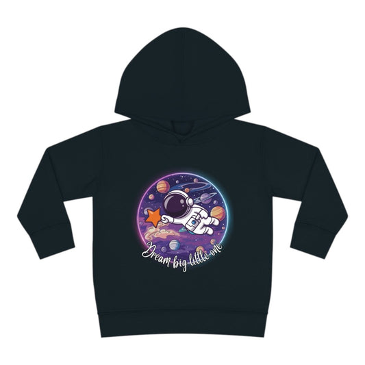 Dream Big Toddler Pullover Fleece Hoodie - MindLight Apparel - Dream Big Toddler Pullover Fleece Hoodie - Black - 2T -