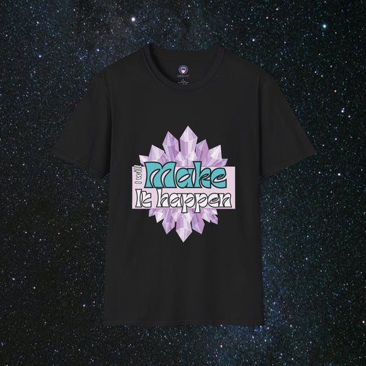 Dreams to Reality Women's Softstyle T-Shirt - MindLight Apparel - Dreams to Reality Women's Softstyle T-Shirt - Black - XS -