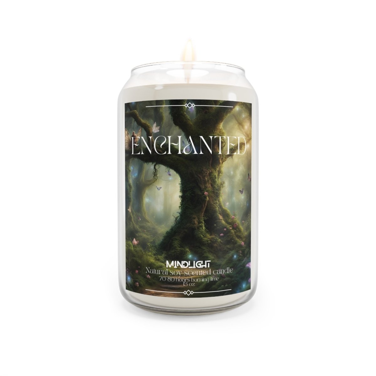 Enchanted - Faerie Forest Scented Candle, 13.75oz - MindLight Apparel - Enchanted - Faerie Forest Scented Candle, 13.75oz - Sea Breeze - 13.75oz -