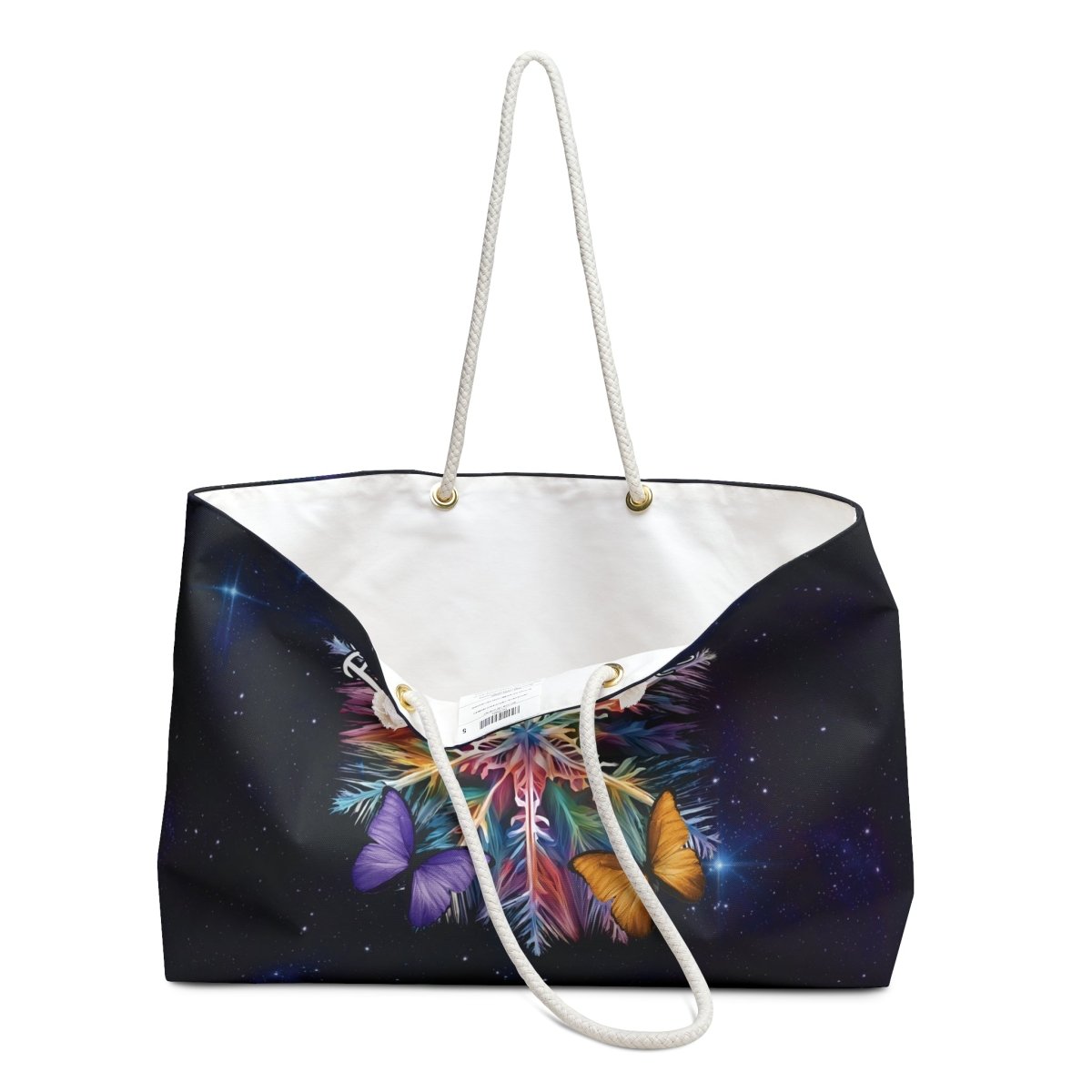 Fragile Yet Beautiful - Vibrant Snowflake Weekender Bag - MindLight Apparel - Fragile Yet Beautiful - Vibrant Snowflake Weekender Bag - 24" × 13" - -