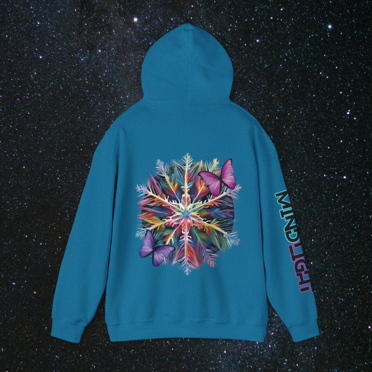 Fragile Yet Beautiful - Vibrant Snowflake Women's Pullover Hoodie - MindLight Apparel - Fragile Yet Beautiful - Vibrant Snowflake Women's Pullover Hoodie - Dark Chocolate - S -
