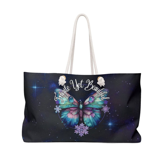 Fragile Yet Beautiful Weekender Bag - MindLight Apparel - Fragile Yet Beautiful Weekender Bag - 24" × 13" - -