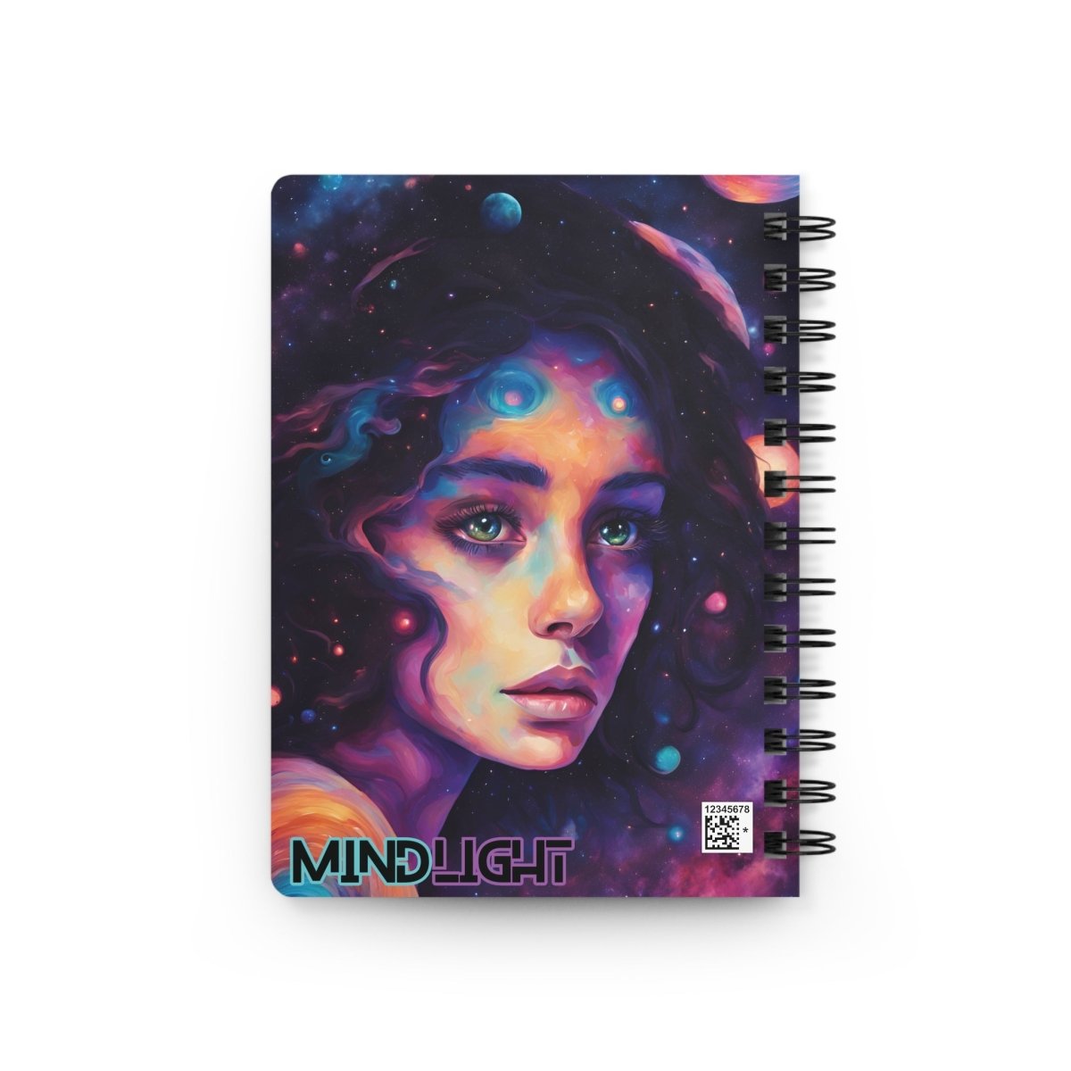 Galactic Muse Spiral Notebook - MindLight Apparel - Galactic Muse Spiral Notebook - One Size - 