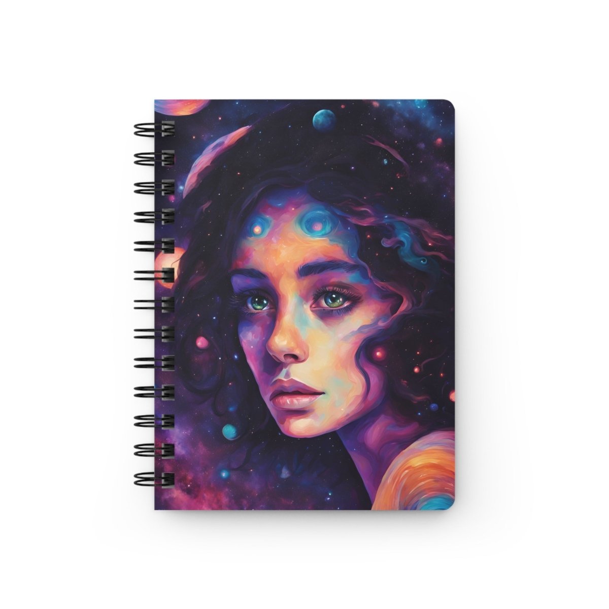 Galactic Muse Spiral Notebook - MindLight Apparel - Galactic Muse Spiral Notebook - One Size - 