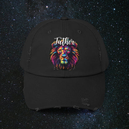 Generational Rise Unisex Distressed Cap - MindLight Apparel - Generational Rise Unisex Distressed Cap - Black - One size - 