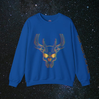 Glitch SoulGleam Unisex Long Sleeve Sweatshirt - MindLight Apparel - Glitch SoulGleam Unisex Long Sleeve Sweatshirt - S - Royal -