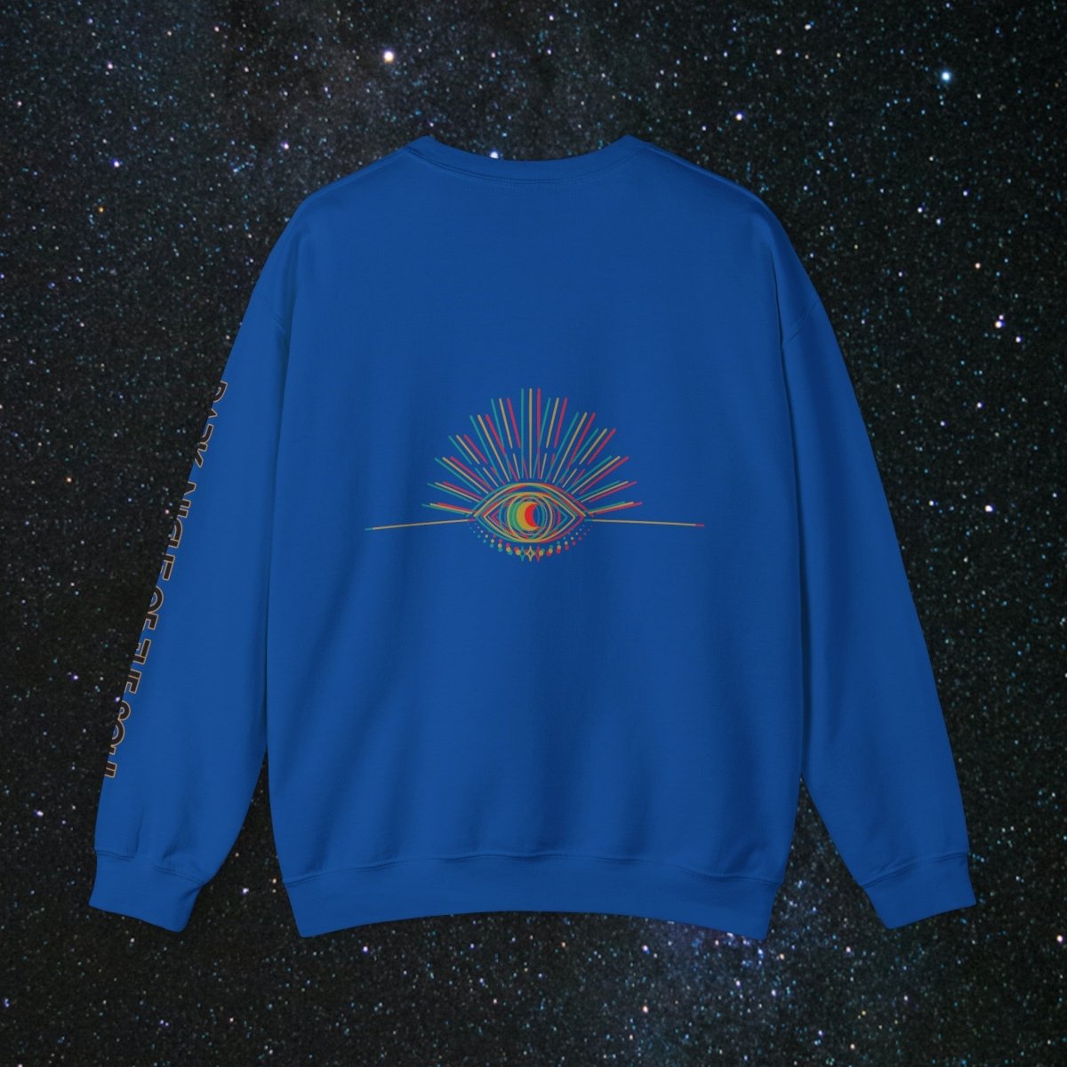 Glitch SoulGleam Unisex Long Sleeve Sweatshirt - MindLight Apparel - Glitch SoulGleam Unisex Long Sleeve Sweatshirt - S - Heather Sport Dark Maroon -