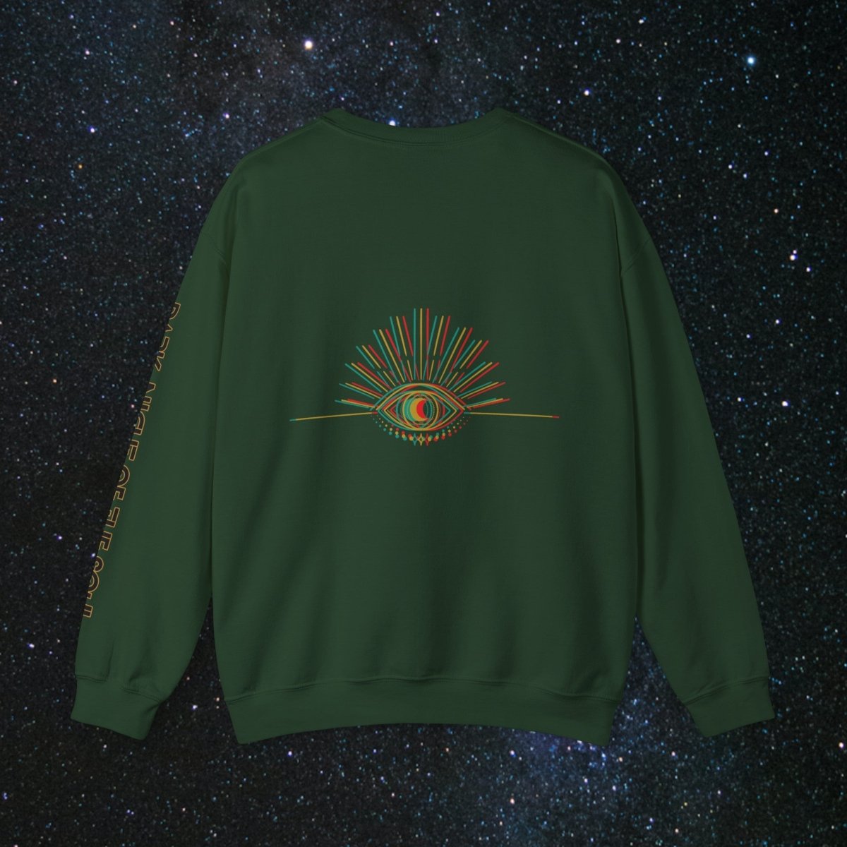 Glitch SoulGleam Unisex Long Sleeve Sweatshirt - MindLight Apparel - Glitch SoulGleam Unisex Long Sleeve Sweatshirt - S - Heather Sport Dark Maroon -