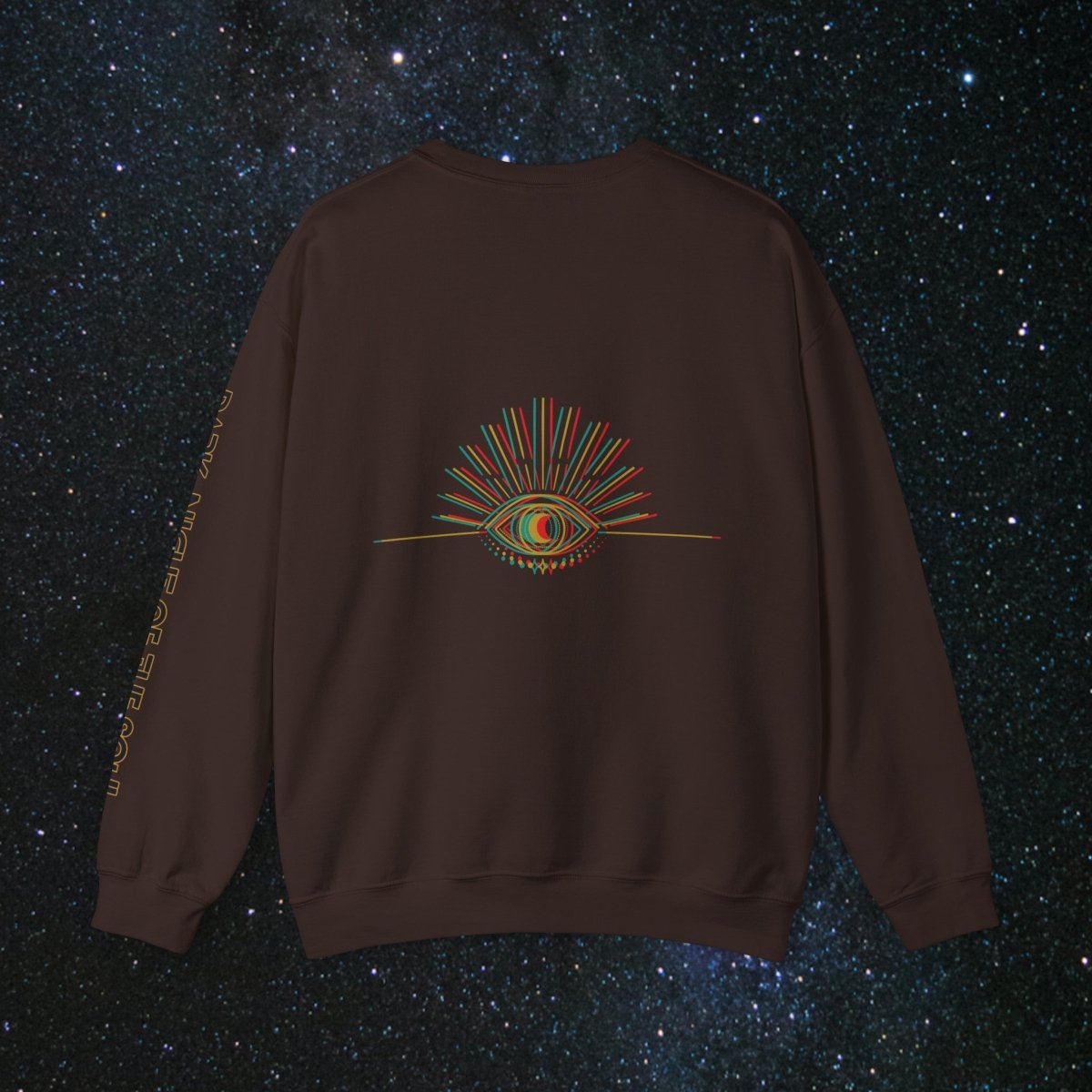 Glitch SoulGleam Unisex Long Sleeve Sweatshirt - MindLight Apparel - Glitch SoulGleam Unisex Long Sleeve Sweatshirt - S - Heather Sport Dark Maroon -