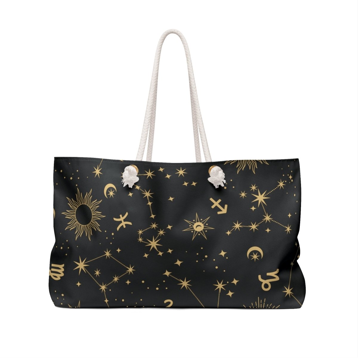 Golden Zodiac Weekender Bag - MindLight Apparel - Golden Zodiac Weekender Bag - 24" × 13" - -
