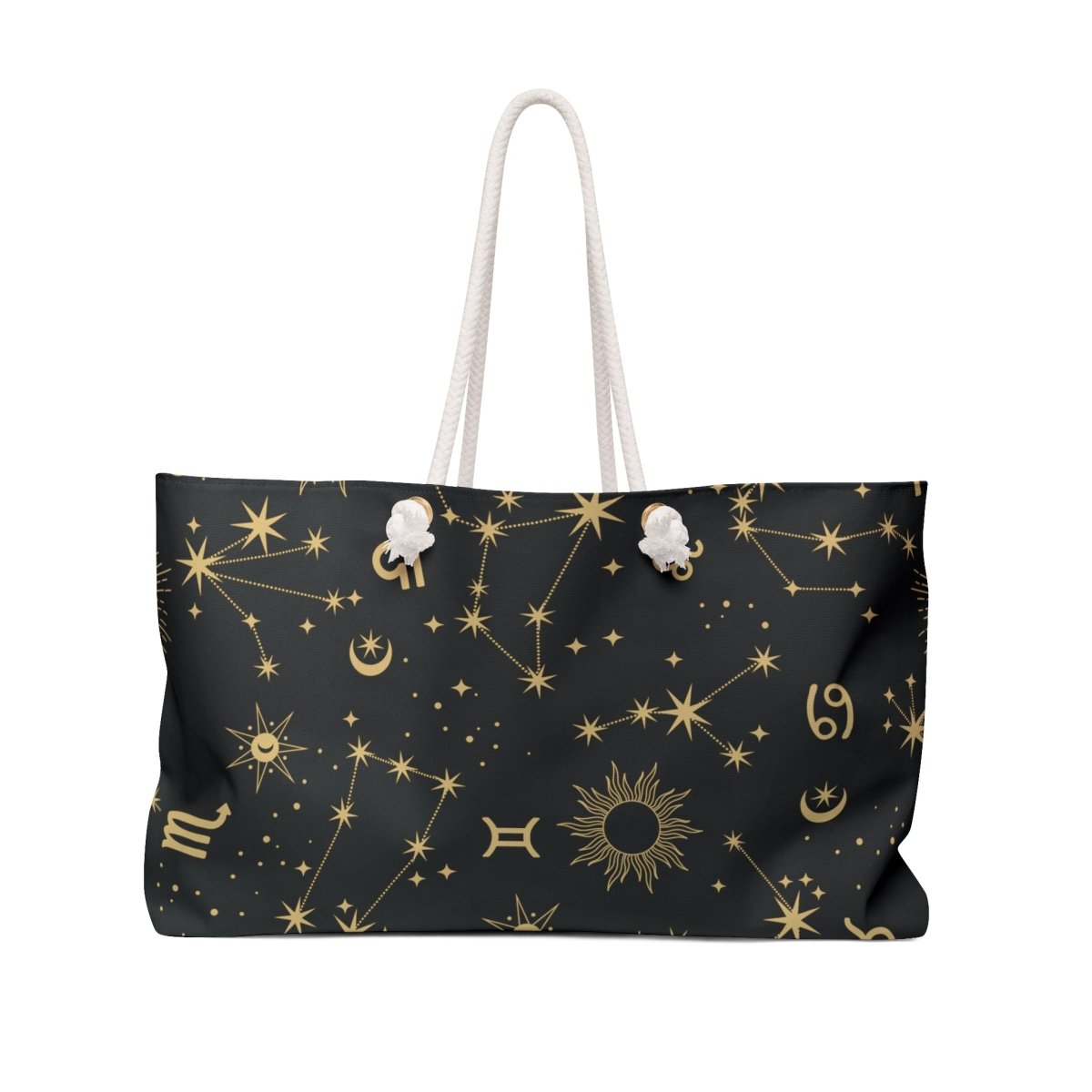 Golden Zodiac Weekender Bag - MindLight Apparel - Golden Zodiac Weekender Bag - 24" × 13" - -