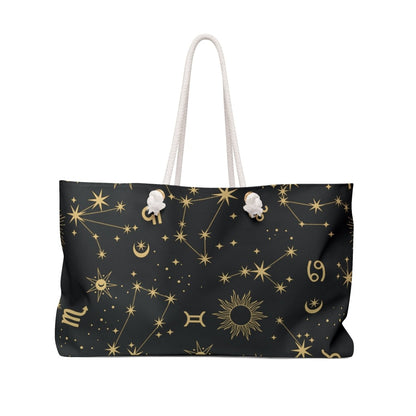 Golden Zodiac Weekender Bag - MindLight Apparel - Golden Zodiac Weekender Bag - 24" × 13" - -