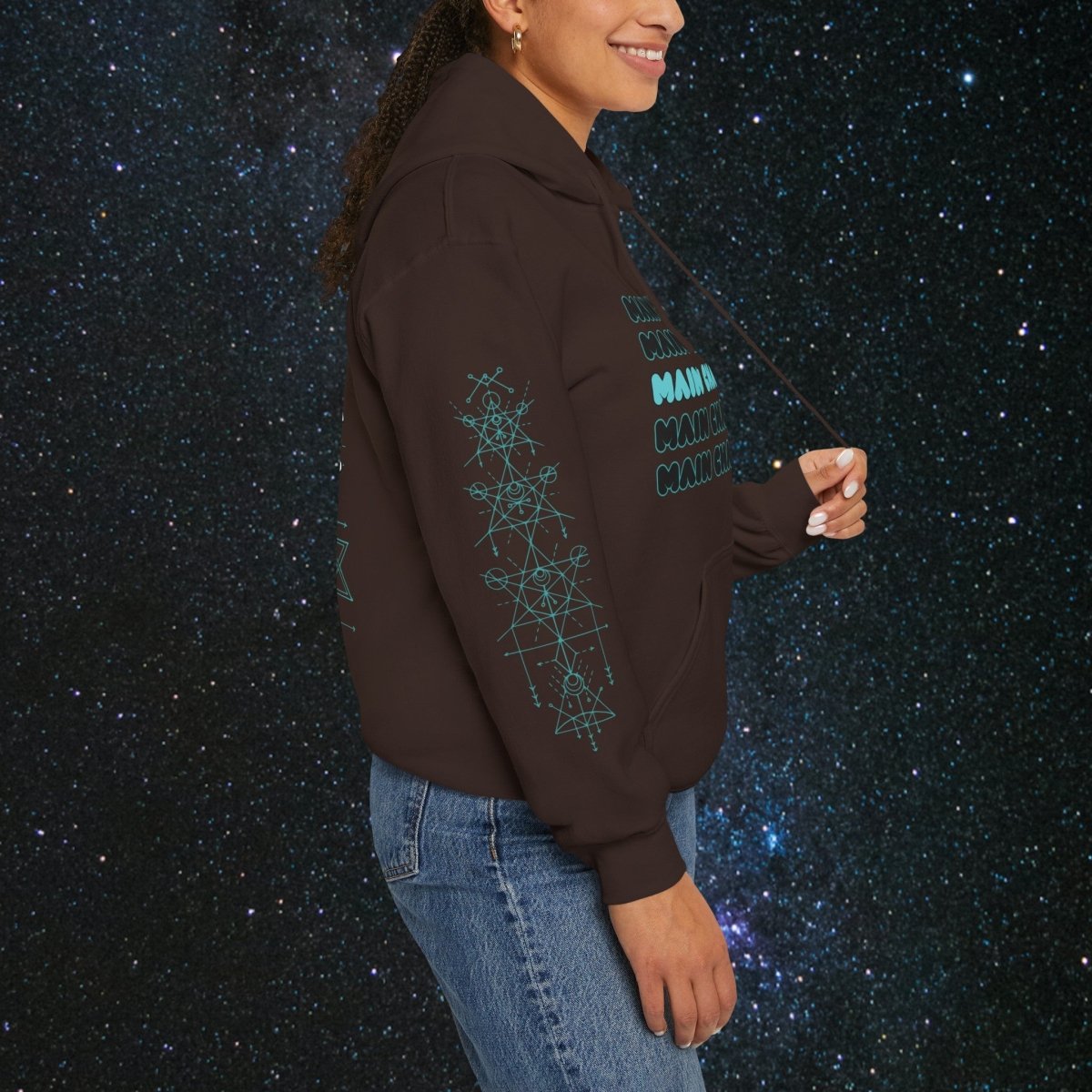 Main Character Unisex Pull Over Hoodie - MindLight Apparel - Main Character Unisex Pull Over Hoodie - Dark Chocolate - S -