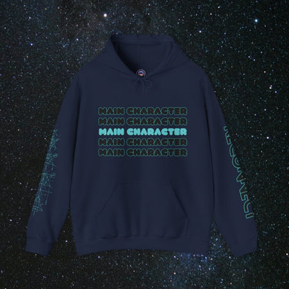 Main Character Unisex Pull Over Hoodie - MindLight Apparel - Main Character Unisex Pull Over Hoodie - Navy - S -
