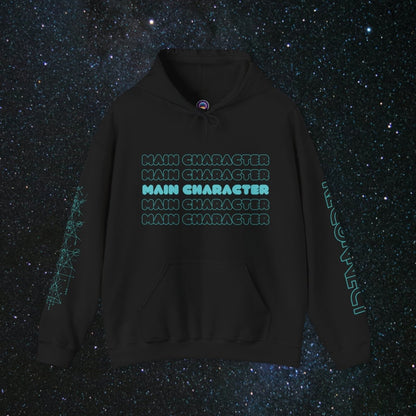 Main Character Unisex Pull Over Hoodie - MindLight Apparel - Main Character Unisex Pull Over Hoodie - Black - S -