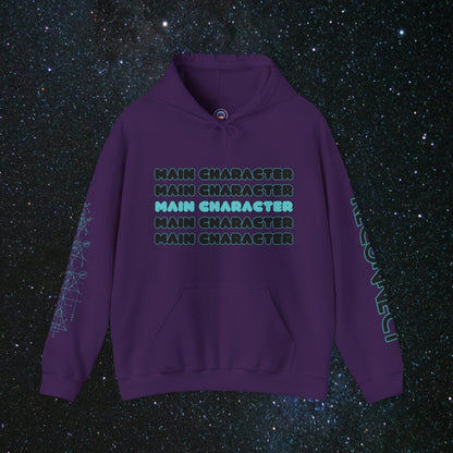 Main Character Unisex Pull Over Hoodie - MindLight Apparel - Main Character Unisex Pull Over Hoodie - Purple - S -