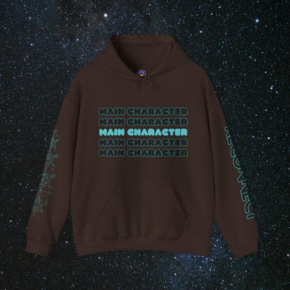 Main Character Unisex Pull Over Hoodie - MindLight Apparel - Main Character Unisex Pull Over Hoodie - Dark Chocolate - S -