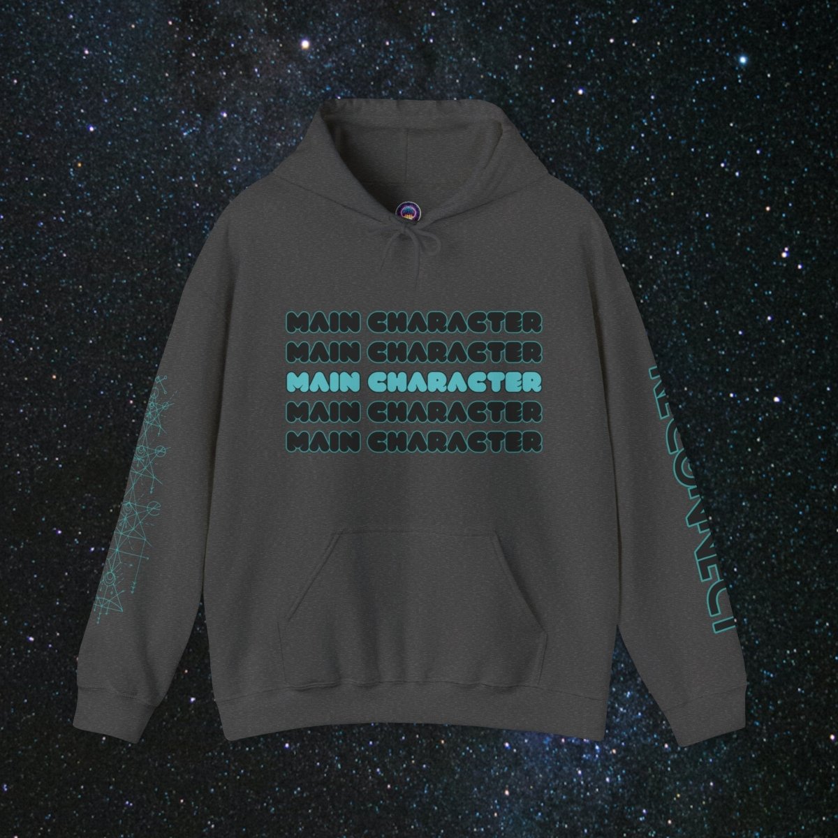 Main Character Unisex Pull Over Hoodie - MindLight Apparel - Main Character Unisex Pull Over Hoodie - Dark Heather - S -