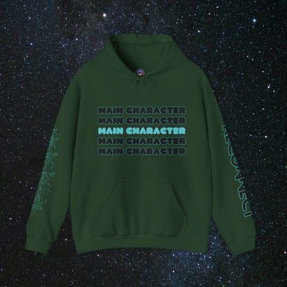 Main Character Unisex Pull Over Hoodie - MindLight Apparel - Main Character Unisex Pull Over Hoodie - Forest Green - S -
